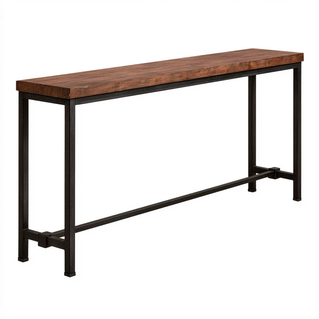 Console d'entrée aux lignes épurées, coloris gris