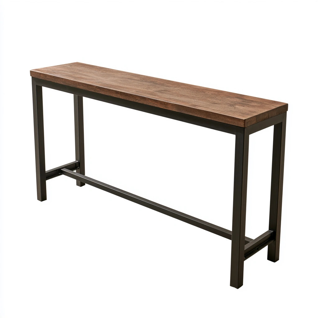 Console d'entrée aux lignes épurées, coloris gris