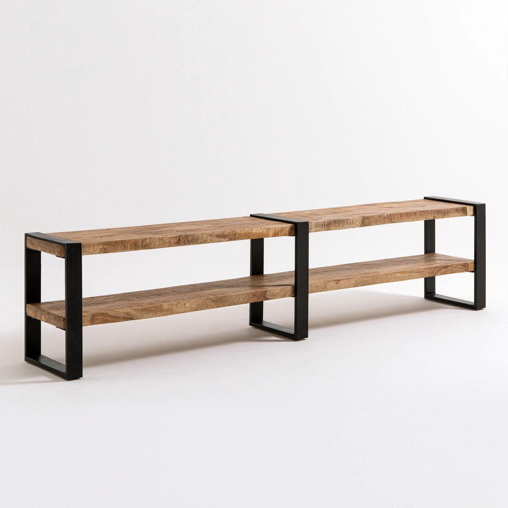 Console d'entrée aux lignes épurées, coloris gris
