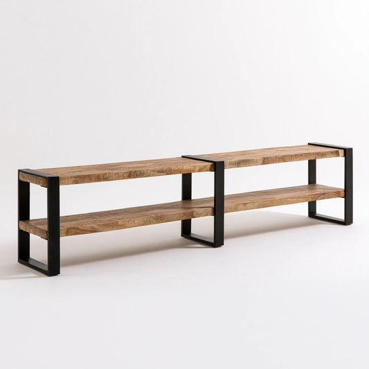 Console d'entrée aux lignes épurées, coloris gris