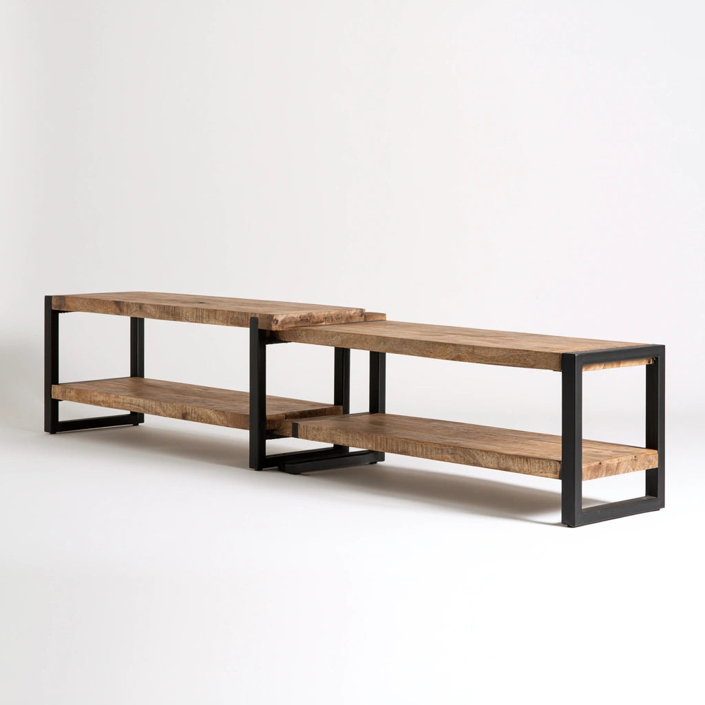 Console d'entrée aux lignes épurées, coloris gris